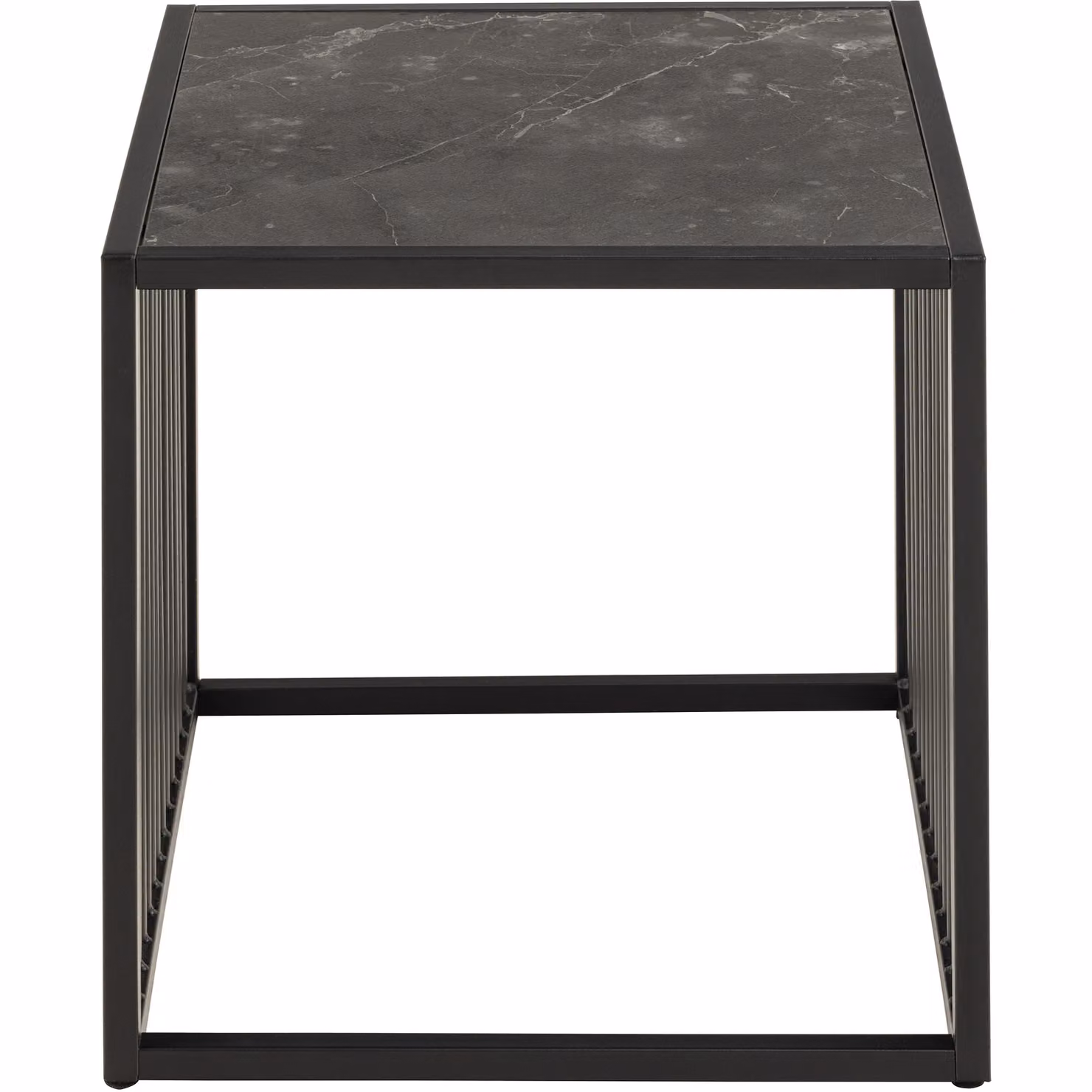 Furniture To Go Strington Modern Square Side Table in Matt Black Metal – 3