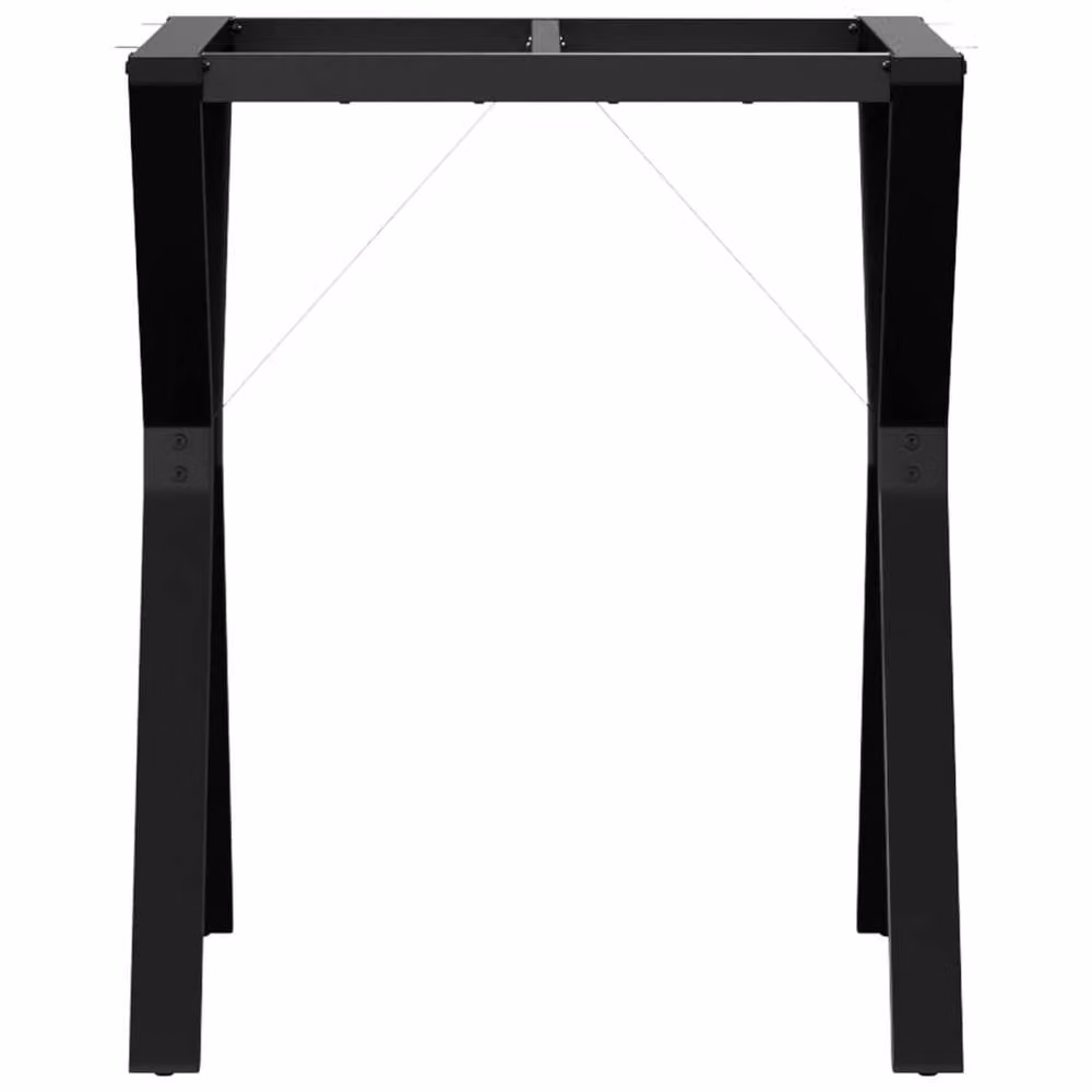 Berkfield Home Durable Y-Frame Dining Table Legs in Black Cast Iron, W/D/H: 60 x 60 x 73 cm – 2
