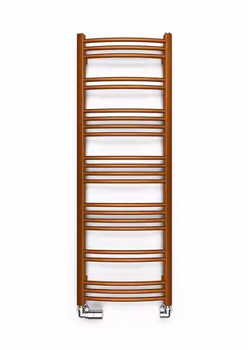 Terma Steel Towel Rail with Integrated Valve in True Copper, H 114.9 cm x W 40.0 cm – 2