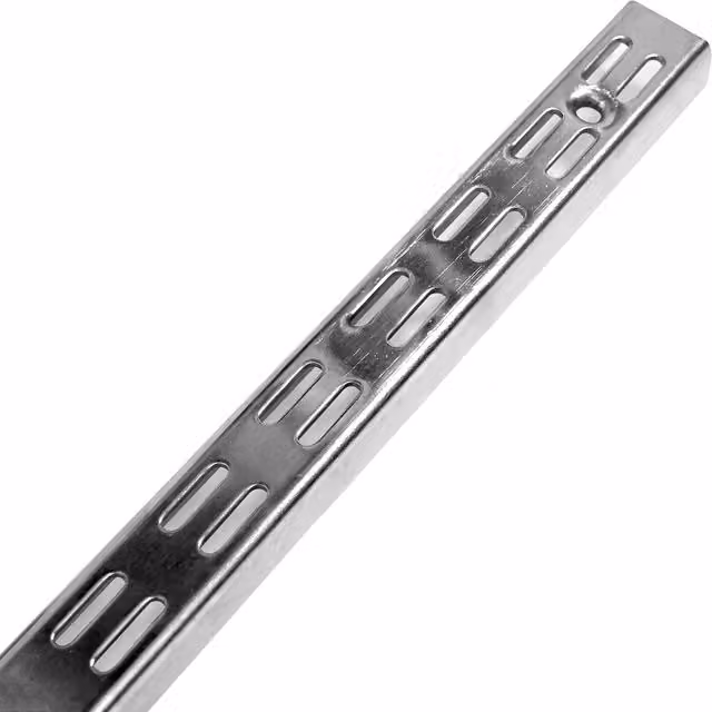 RBUK 10 Pack Antibacterial Twin Slot Brackets in Chrome, 27 cm