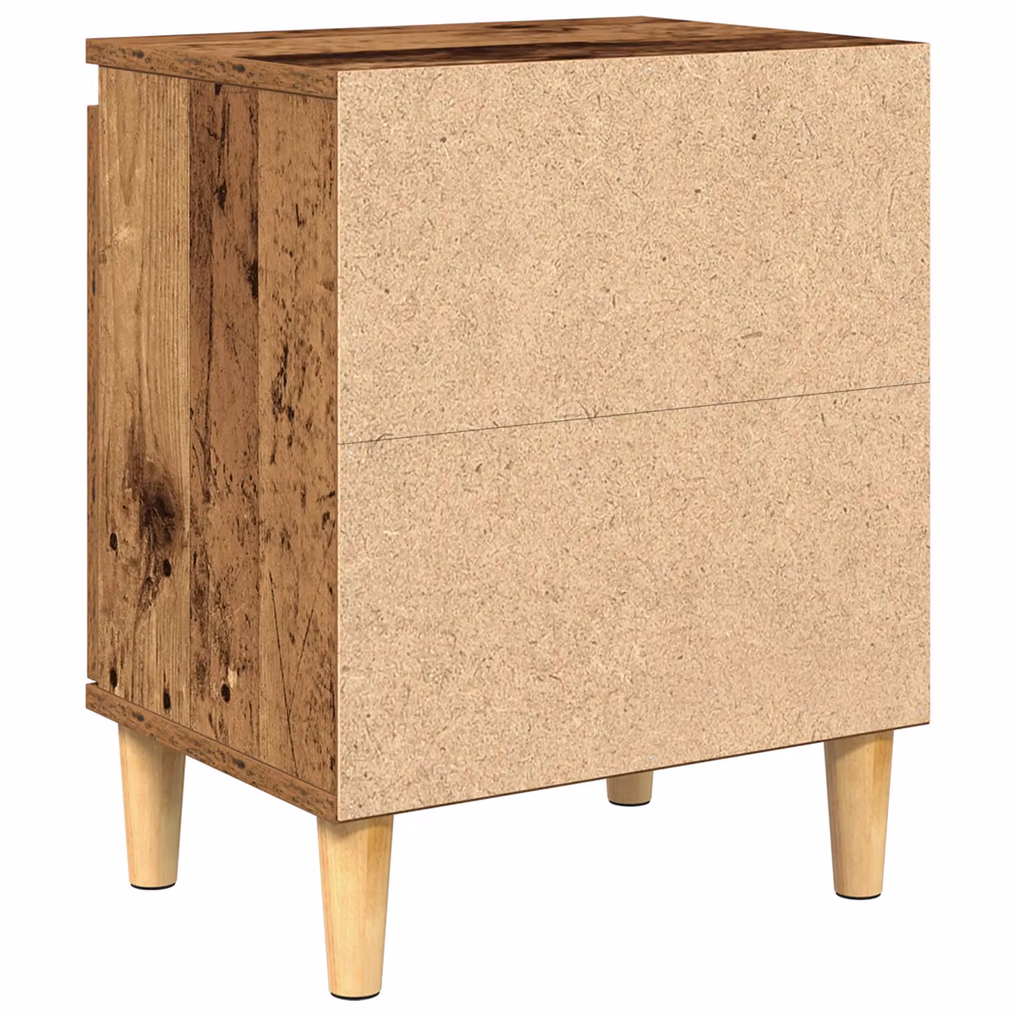 Berkfield Home Old Wood Bedside Table in Brown, Solid Reclaimed Wood, W/D/H: 40 x 30 x 50 cm – 5