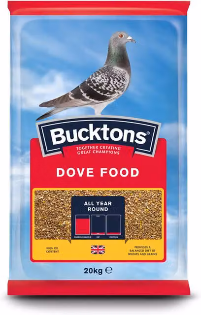 Bucktons Dove Bird Seed Food, 20kg, Brown and Multicolour