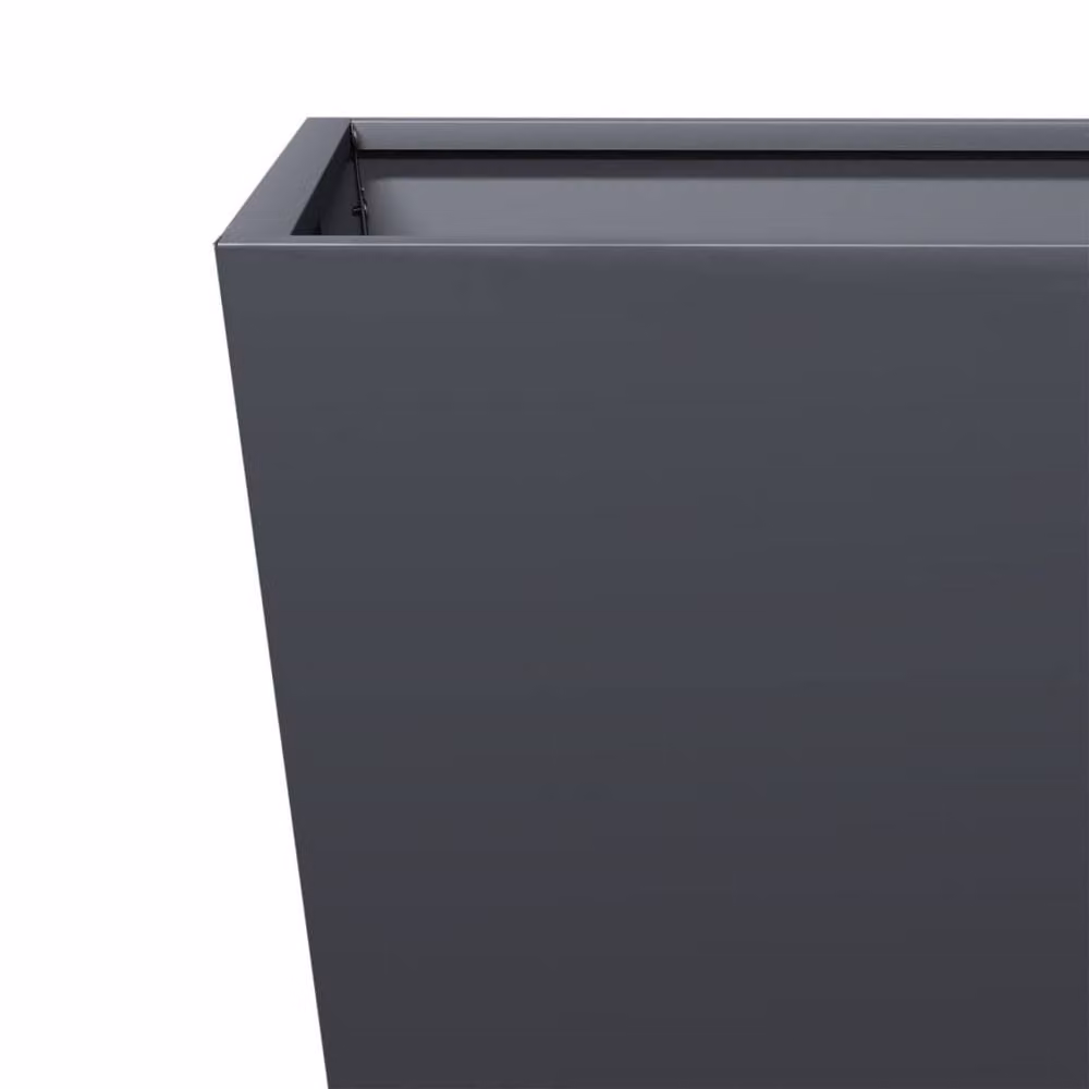 Berkfield Home Garden Steel Planter Tubs, Anthracite, 2 Pack, W/D/H: 40 x 40 x 40 cm – 5