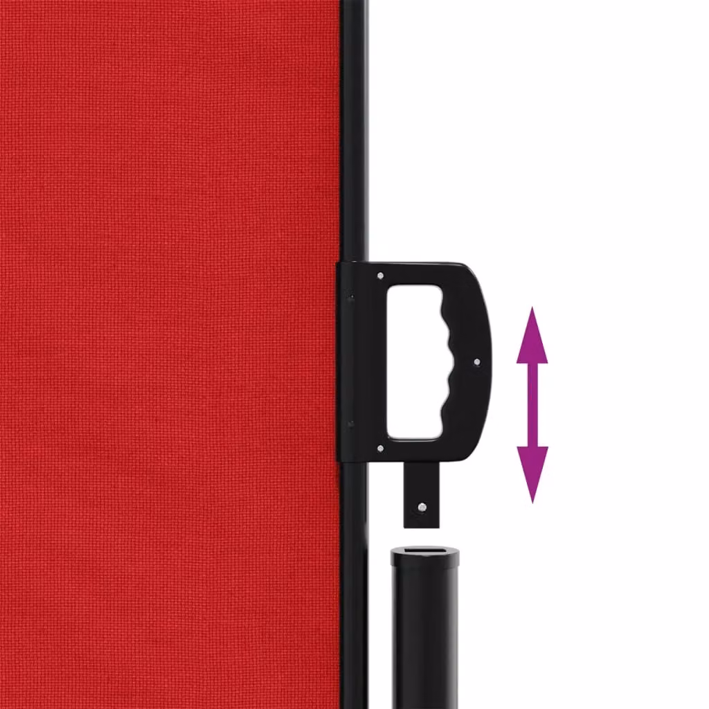 Berkfield Home Red Retractable Side Awning – 4
