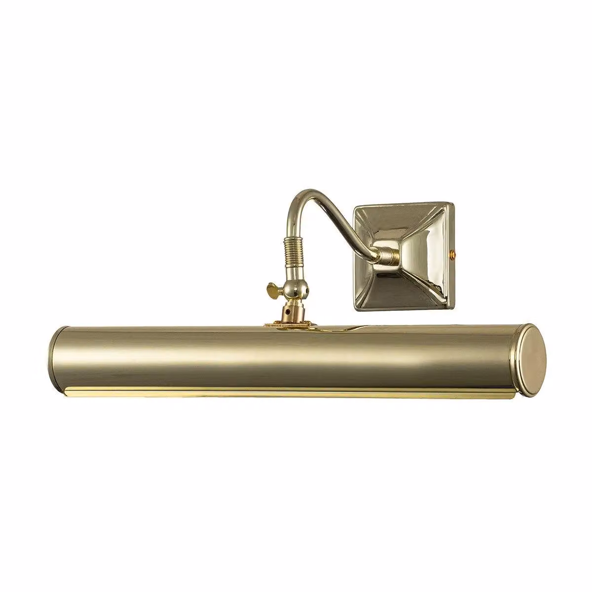 Netlighting Large Double Picture Wall Light in Polished Brass with E14 Sockets – 2