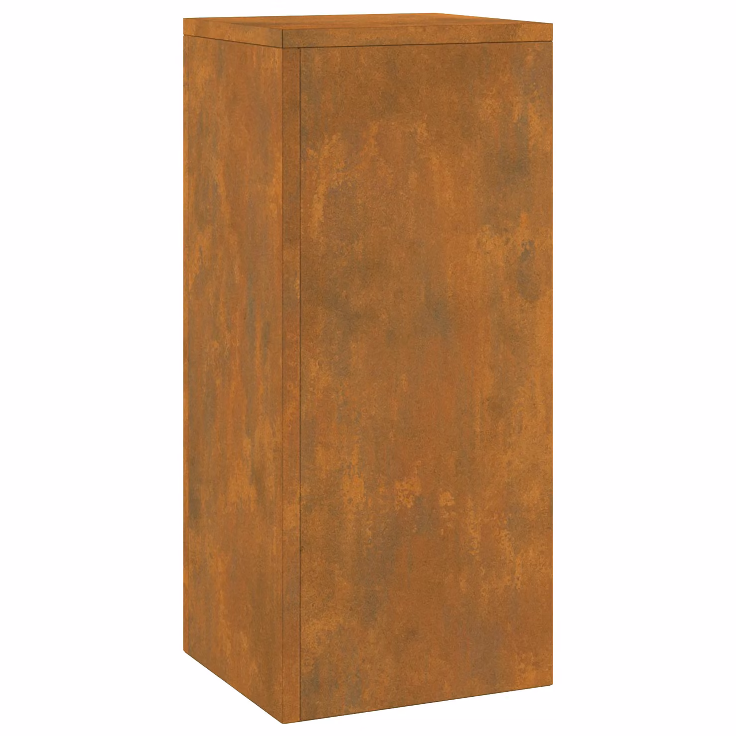 Berkfield Home Outdoor Plant Stand Pillar Set of 2 in Weathering Steel, Brown/Multicolour, W/D/H: 24 x 24 x 55 cm – 3