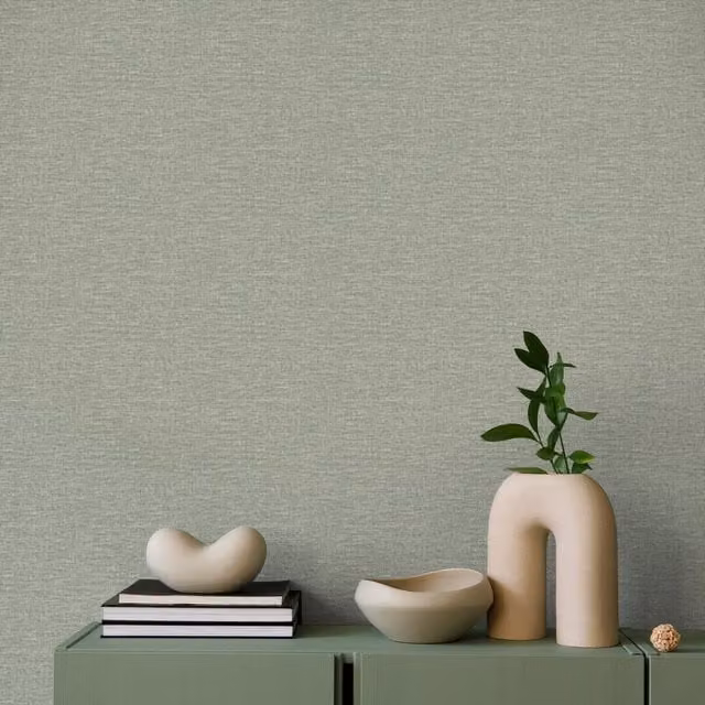 Superfresco Easy Jade Landscape Texture Abstract Wallpaper in Green and Beige