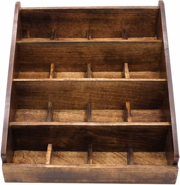 KDMK Rustic Brown Matt Wood Multi Purpose Display Stand