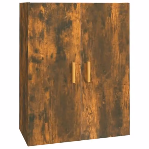 vidaXL Industrial Wall Mounted Cabinet in Brown Oak, W/D/H: 69.5 x 34 x 90 cm – 2
