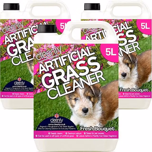 cleenly Artificial Grass Cleaner for Dogs Floral 15 l