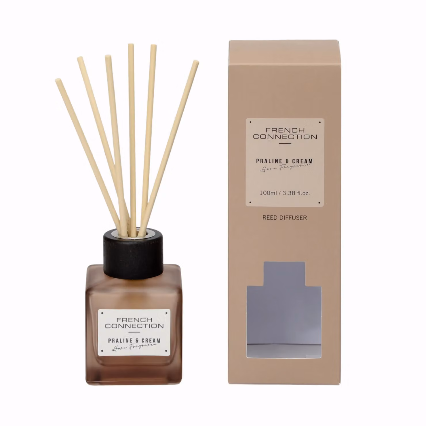 French Connection Praline & Cream Reed Diffuser, 100 ml, Light Brown – 2