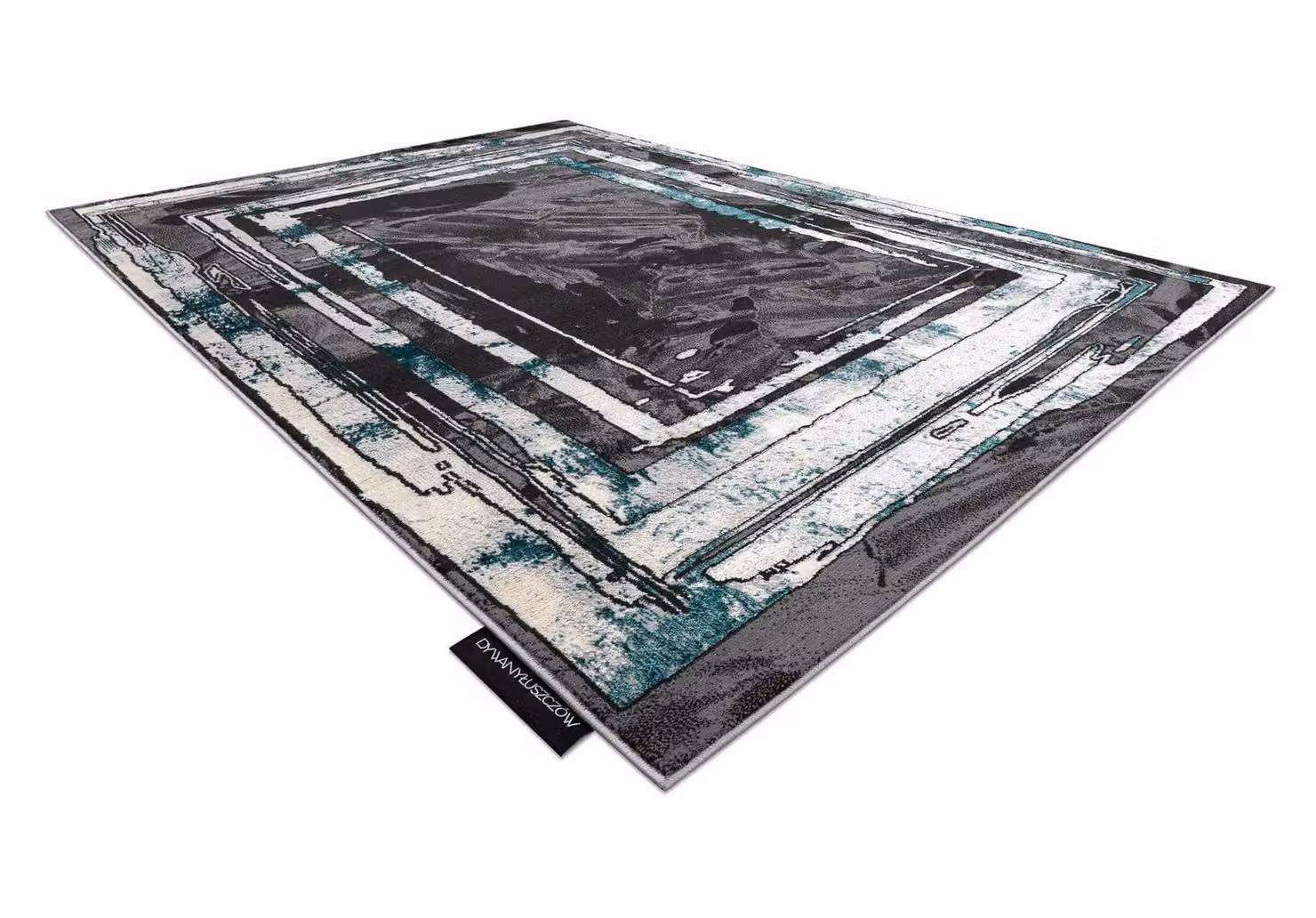 RugsX De Luxe Abstract Grey Polyester Rug, W: 120 cm, L: 170 cm – 4