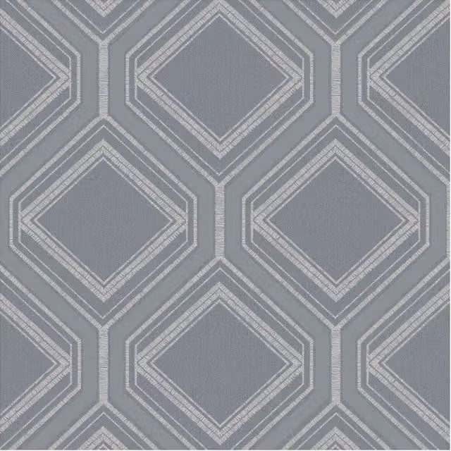 Superfresco Saville Row Geometric Abstract Grey Wallpaper, Width: 52 cm