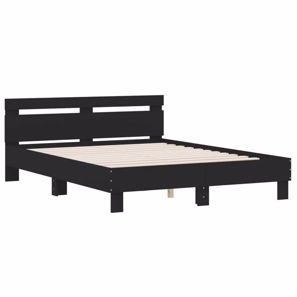 Berkfield Home Bed Frame in Black, W/D/H: 140 x 190 cm – 3