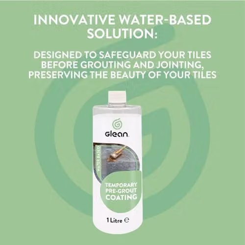 GLEAN Transparent Water-Based Temporary Pre-Grout Coating, 1 l – 3