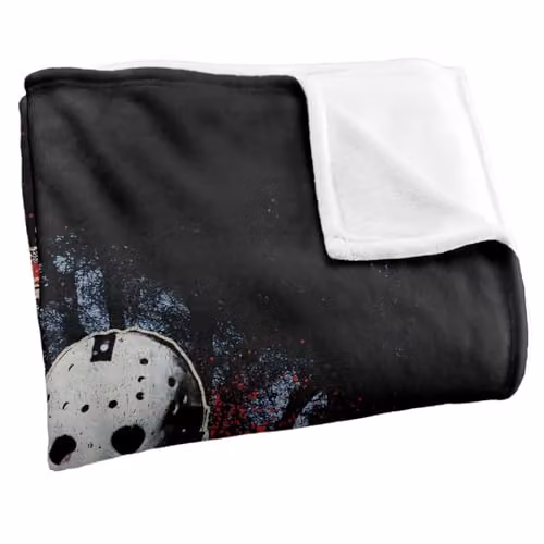 LOGOVISION Friday The 13th Cabin Silky Touch Super Soft Fleece Throw Blanket, Multicolour, W: 127 cm x L: 152.4 cm – 2