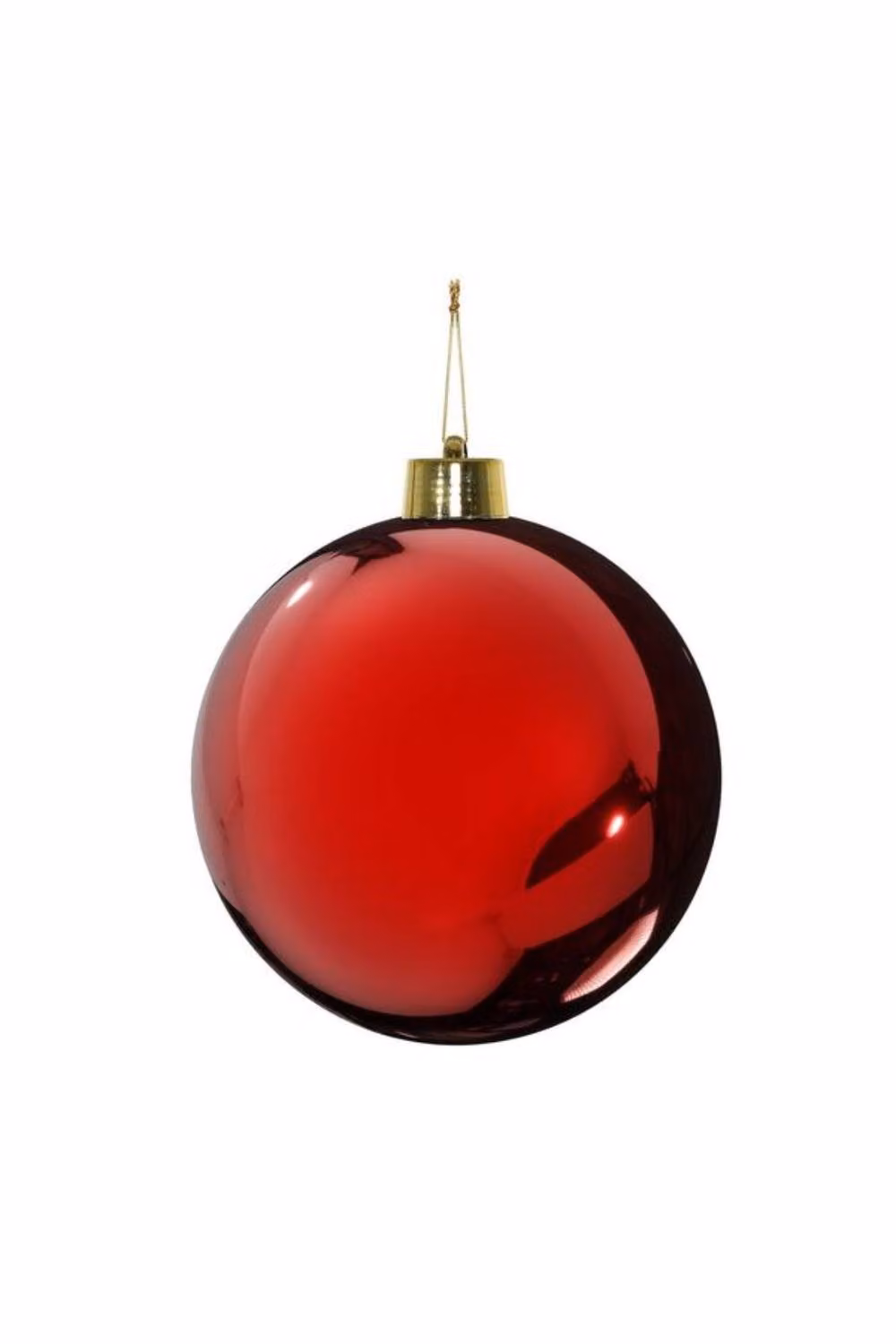 KDMD Red Shiny Shatterproof Christmas Bauble, Diameter: 25 cm – 2