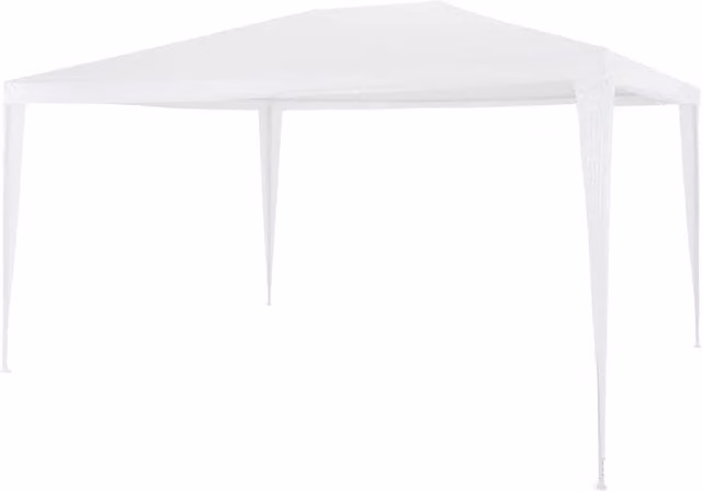 Berkfield Home White Steel Partytent W: 300 cm, D: 300 cm, H: 255 cm