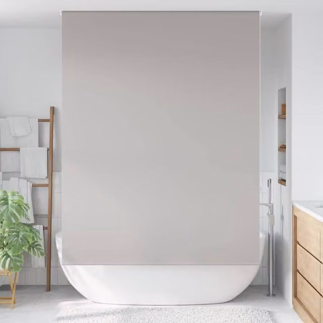 Berkfield Home Grey Opaque Shower Roller Blind, W/H: 150 x 240 cm