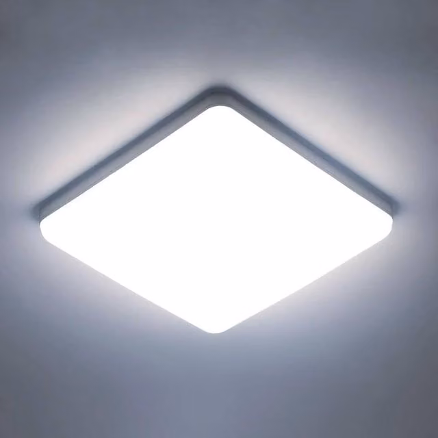Pheashine White Square Flat LED Ceiling Light, 36W, 6500K, 4050LM, W/D/H: 30 x 30 x 3.5 cm