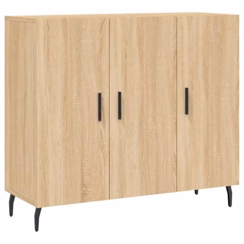 vidaXL Modern Sideboard in Sonoma Oak, W/D/H: 90 x 34 x 80 cm