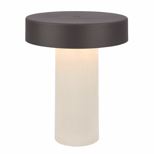 Briloner Rechargeable LED Table Lamp with Touch Dimmer, IP44, Warm White, H 20 cm x W 16 cm x D 16 cm – 1