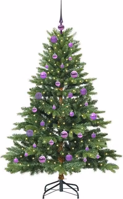 Berkfield Home Beautiful Green Artificial Christmas Tree with 150 LEDs, Height: 150 cm – 1
