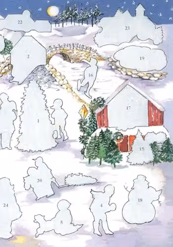 Dover Christmas Village Sticker Activity Book in Multicolour – 4
