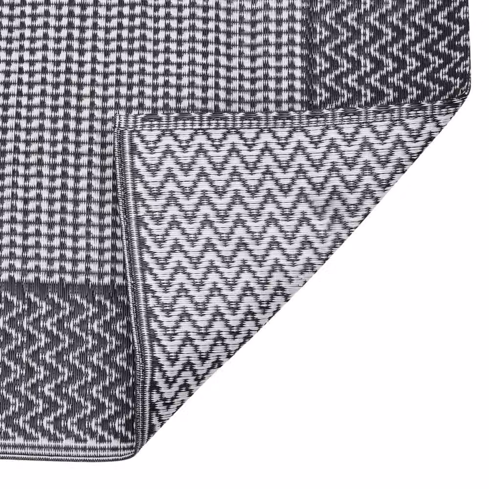 Berkfield Home Black Outdoor Polypropylene Rectangular Garden Rug W: 140 cm, D: 200 cm – 4