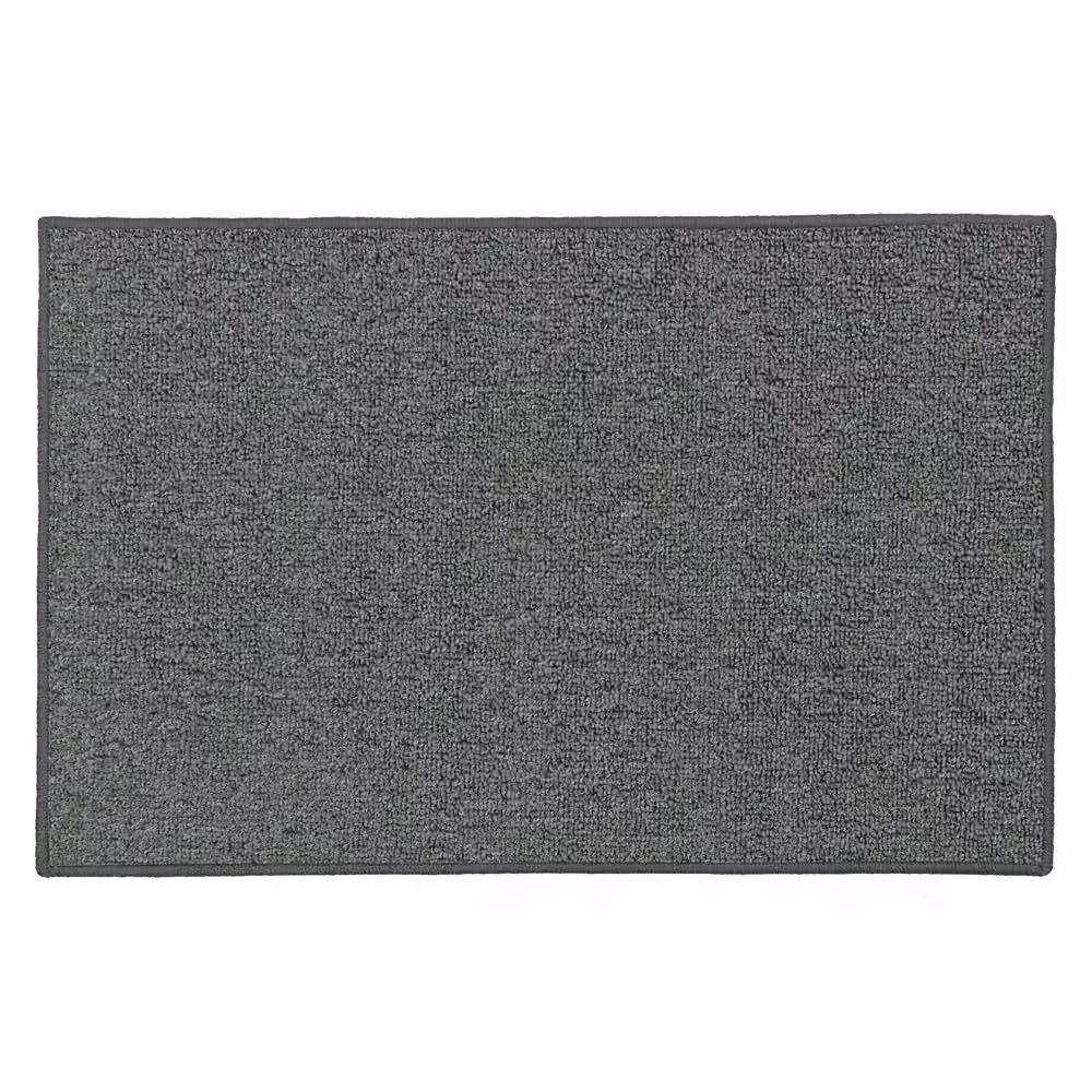 JVL Eden Machine Washable Latex Backed Doormat, Grey, W: 50 cm, D: 80 cm – 2