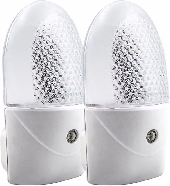 Uni-Com LED Night Light with Dusk Sensor in White and Multicolour