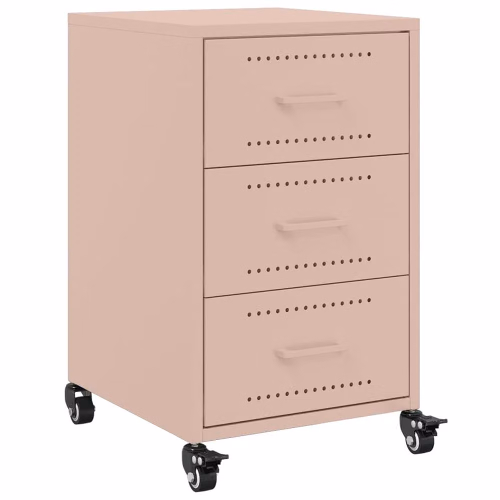 Berkfield Home Stylish Bedside Cabinet in Pink, W/D/H: 36 x 39 x 59 cm – 2