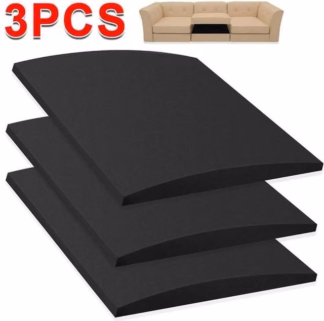 EONLION Black Square Sofa Cushion Support Boards, W/D/H: 120 x 90 x 50 cm