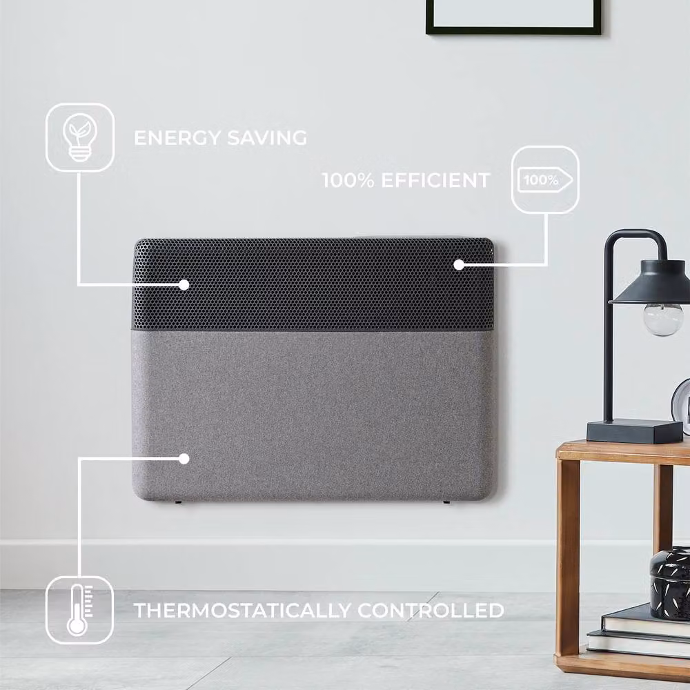 Adam Axon 1500W Electric Radiator in Grey with Smart WiFi App Control – 2