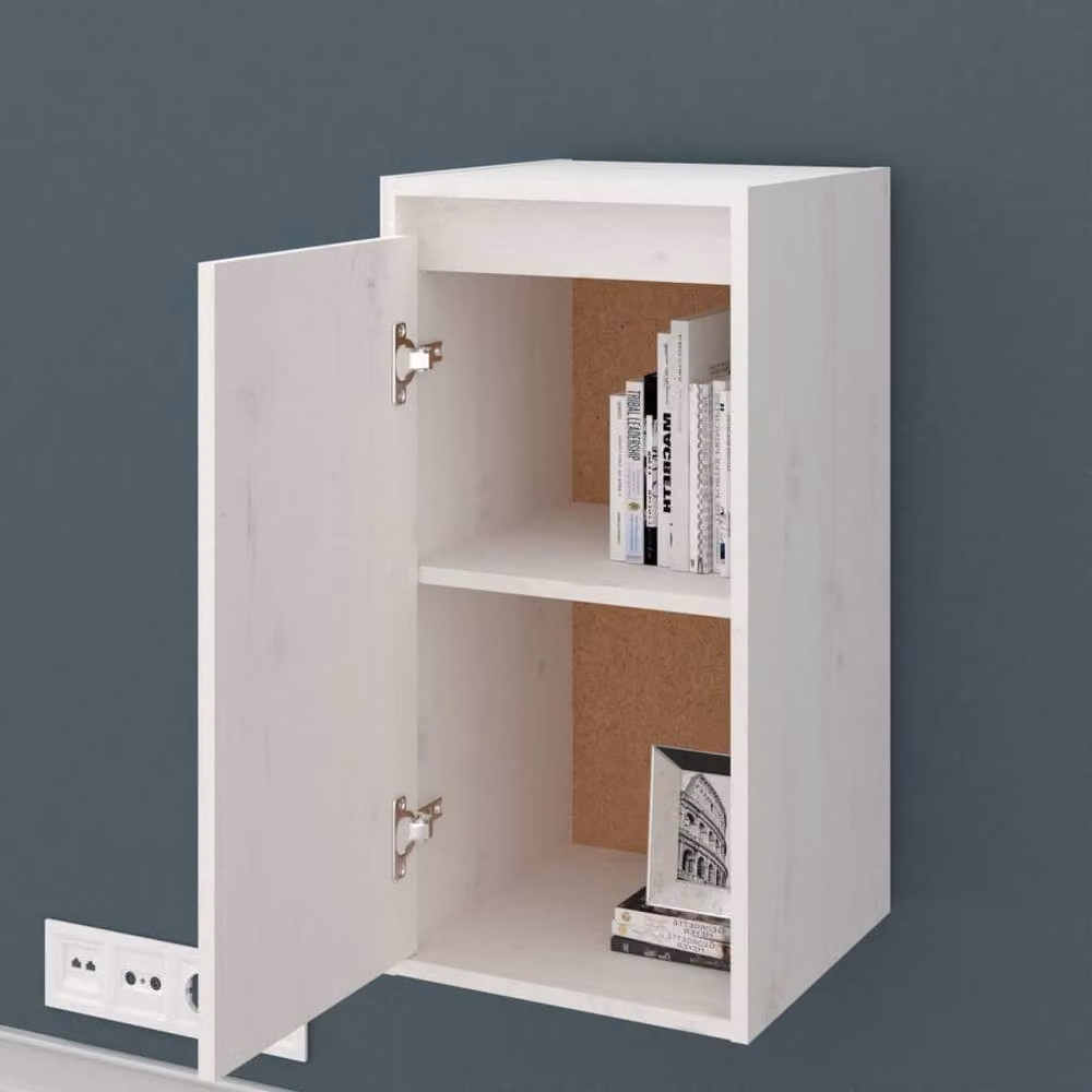 Berkfield Home White Solid Wood Pine Wall Cabinet W/D/H: 30 x 30 x 60 cm – 3