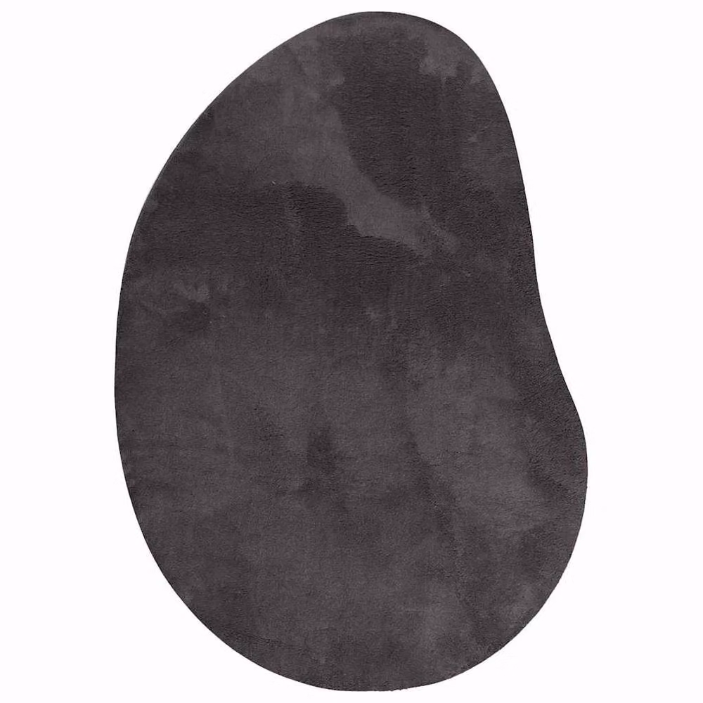 Berkfield Home Soft Area Rug in Anthracite, Polyester, Non-Slip, W: 100 cm x L: 200 cm – 2