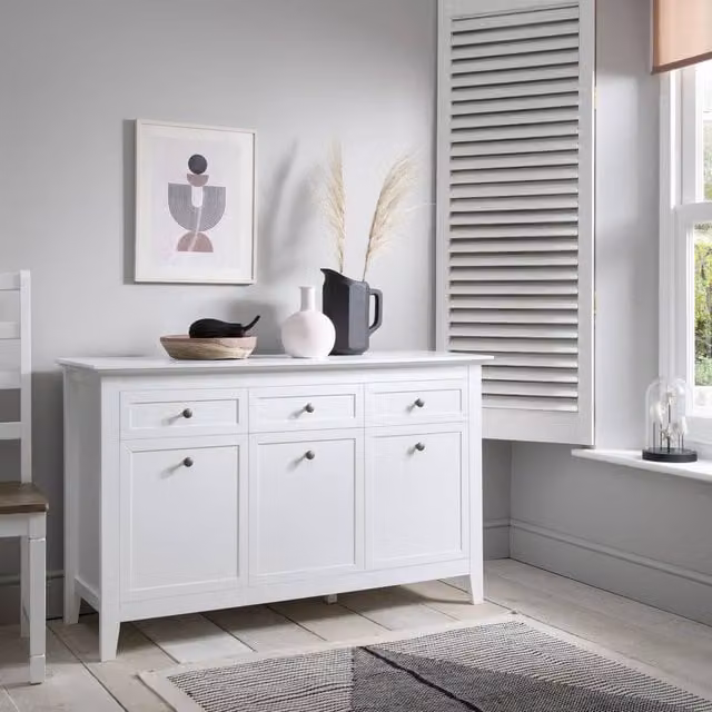 Nöa and Nani Karlstad Sideboard with Drawers in White – 1