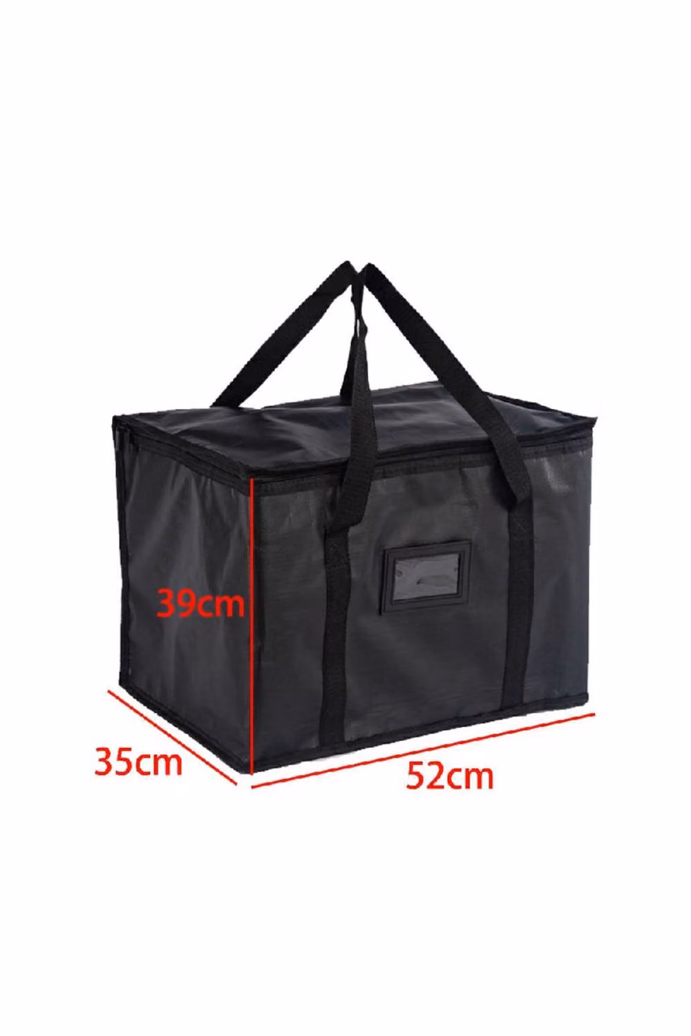 KDMD 70L Thermal Insulated Food Delivery Bag in Black Waterproof Oxford Fabric – 2