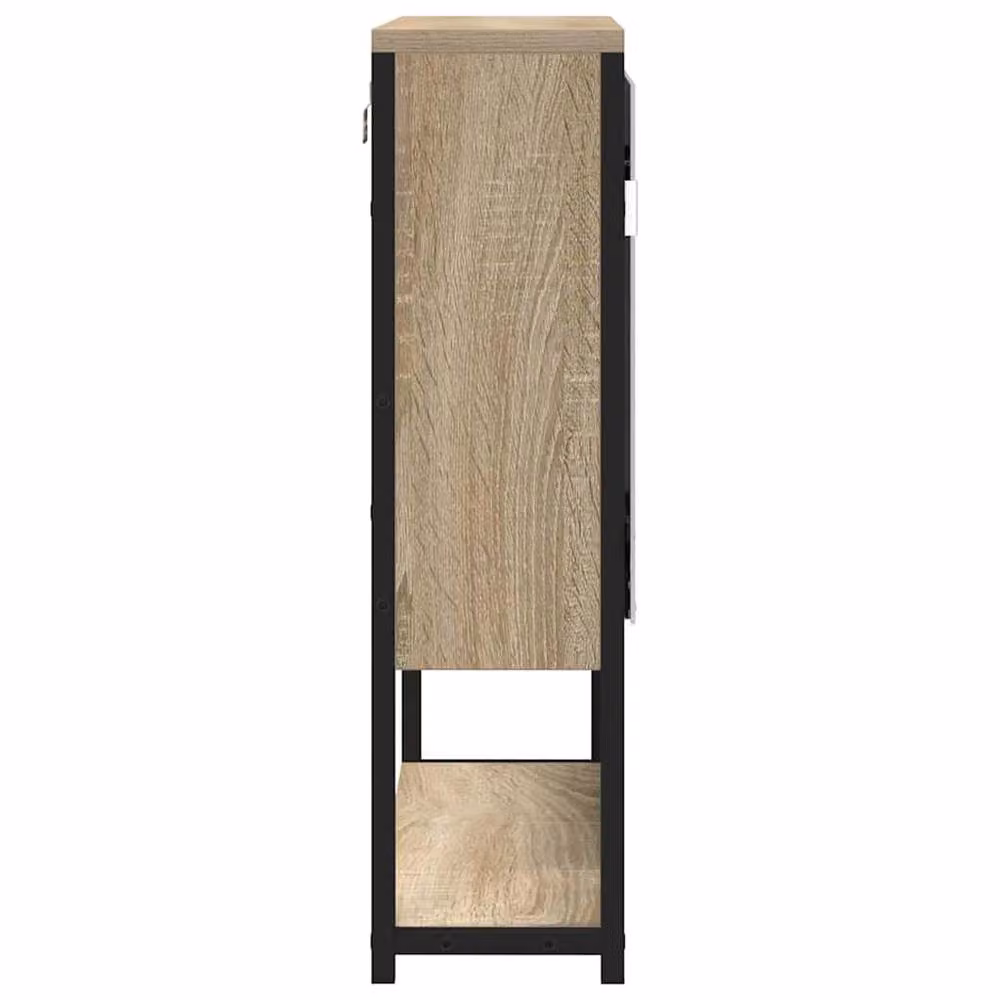 Berkfield Home Sonoma Oak Bathroom Mirror Cabinet, W: 60 cm, H: 60 cm, D: 16 cm – 3