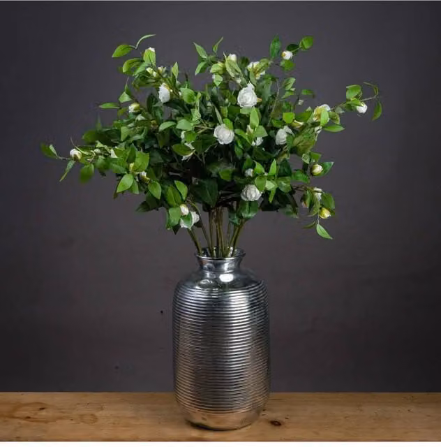 KDMD Cream Gardenia Stem Artificial Flower in White and Beige