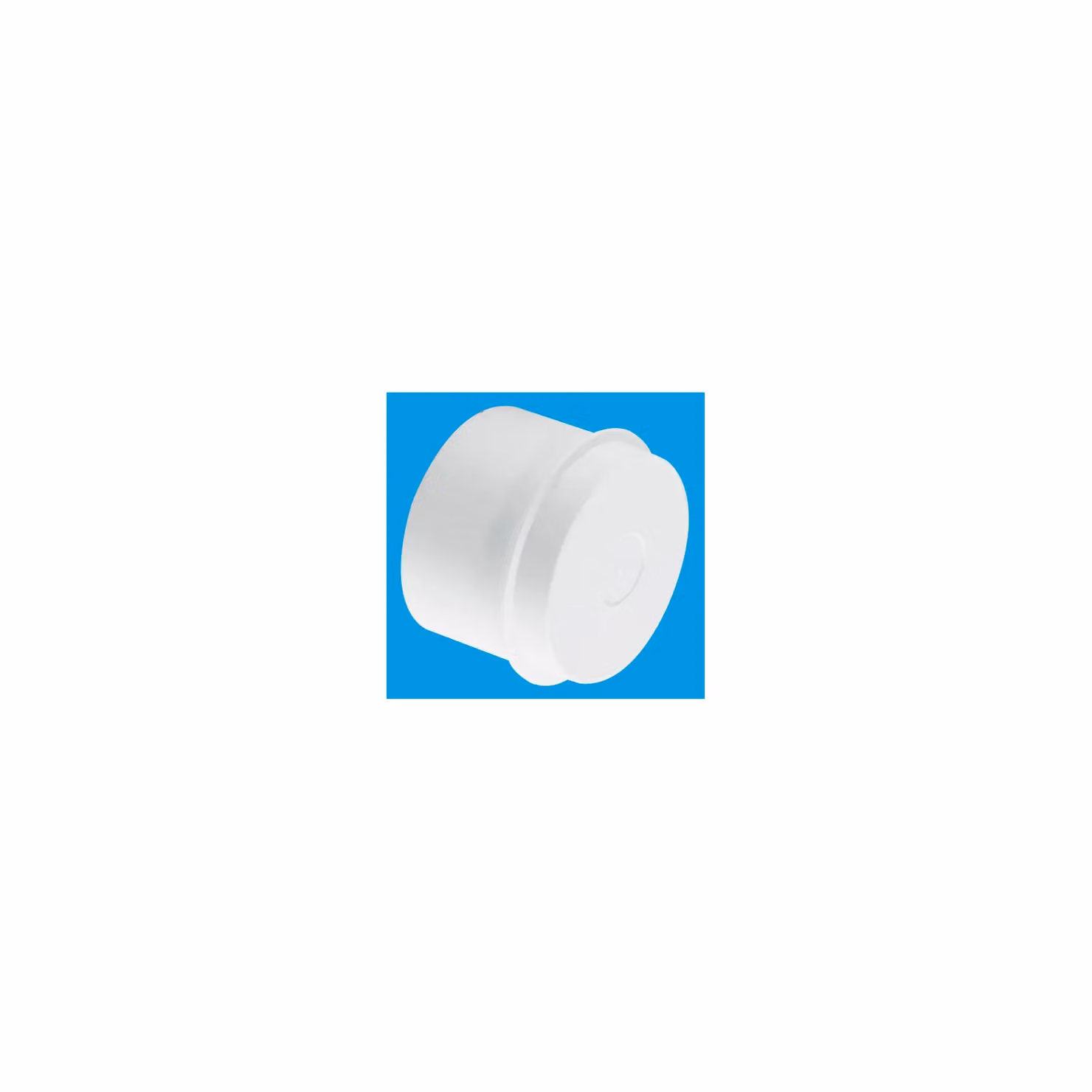McAlpine S23M 1.25 inch Multifit Plastic Blank Cap without Nut, White – 2