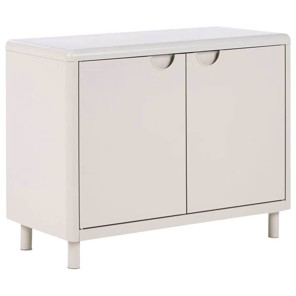 Wyld and Coco Beige Steel 2 Door Storage Cabinet with Adjustable Shelves for Home Office – 2
