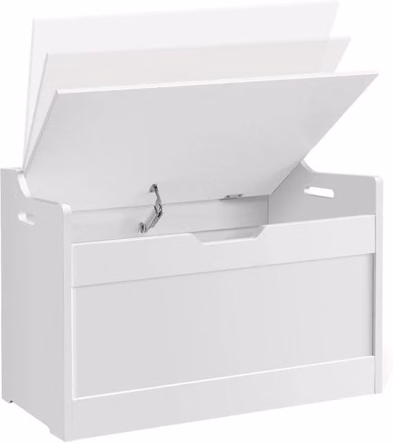 Kelvenix Storage Chest Trunk Toy Box in White, W/D/H: 62 x 40 x 46 cm