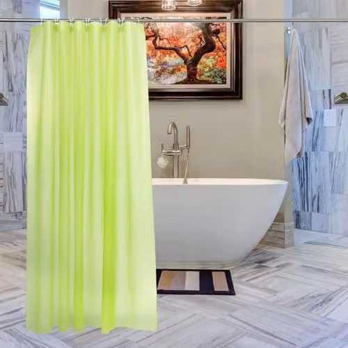 WedDecor Waterproof PEVA Shower Curtain in Green or Blue, W/D/H: 180 x 180 x 180 cm – 2