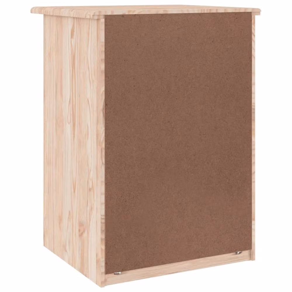 Berkfield Home ALTA Bedside Cabinet in Light Brown Solid Pine, W/D/H: 41 x 35 x 55 cm – 2