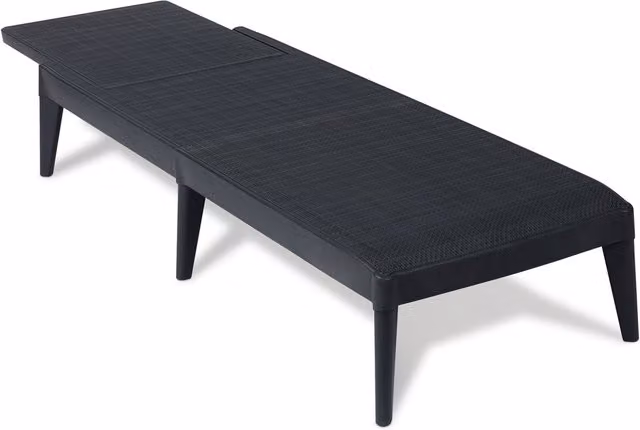 Toomax Sirolo Modern Patio Sunlounger in Anthracite with Textilene Fabric