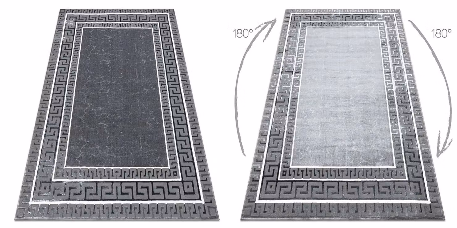 RugsX Allure Geometric Modern Grey Rug, W: 120 cm x L: 170 cm – 2