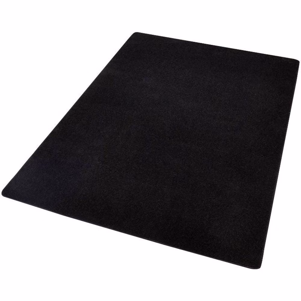 Hanse Home Modern Plain Rectangular Polypropylene Rug in Black, W: 280 cm, D: 200 cm – 3