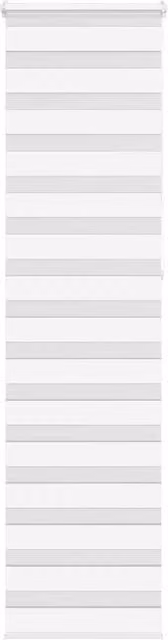 Berkfield Home White Zebra Blind with Polyester Fabric, W: 65 cm, H: 230 cm