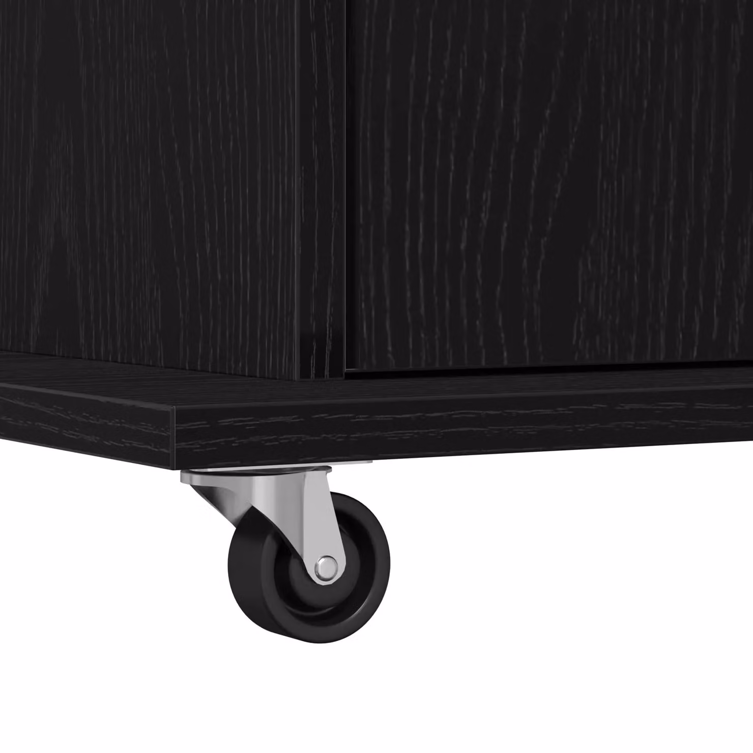 Berkfield Home Black Oak Lectern Podium with Wheels in Engineered Wood – 4